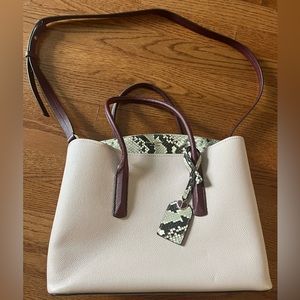 Lightly used Kate Spade Satchel with Snakeskin accents!
